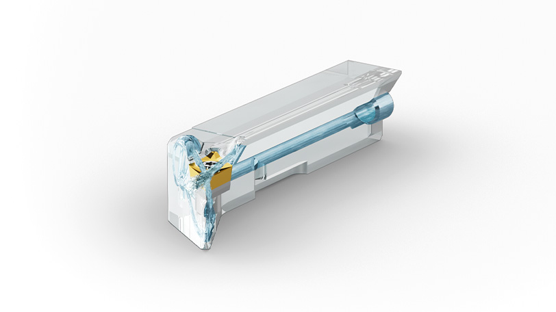 Internal coolant channels of the turning hybrid holder