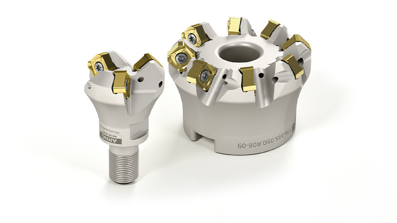 Shell type and screw shank milling cutters of the FT face milling system