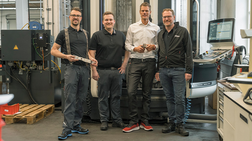 ARNO and Otto Beckert employees Group photo of ARNO and Otto Beckert employees