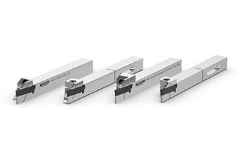 Extremely efficient and flexible for parting off and grooving diameters up to 65 mm: the ARNO SA grooving systems.